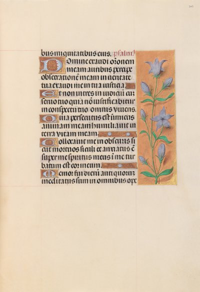 Kuningatar Isabella Katolisen, Espanjan kuningatar: Fol. 209r, c. 1500. tekijältä Master of the First Prayerbook of Maximillian