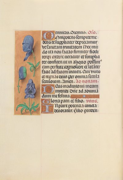 Espanjan kuningattaren Isabella katolisen tunteja:  Fol. 20v tekijältä Master of the First Prayerbook of Maximillian