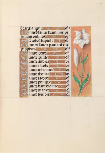 Kuningatar Isabella Katolisen, Espanjan kuningatar: Fol. 211r, c. 1500. tekijältä Master of the First Prayerbook of Maximillian