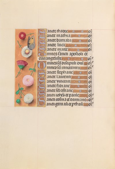 Kuningatar Isabella Katolisen, Espanjan kuningatar: Fol. 211v, c. 1500. tekijältä Master of the First Prayerbook of Maximillian