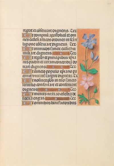 Kuningatar Isabella Katolisen, Espanjan kuningatar: Fol. 214r, c. 1500. tekijältä Master of the First Prayerbook of Maximillian