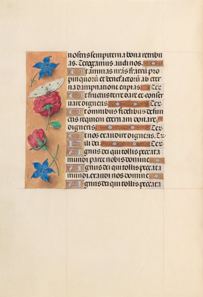 Kuningatar Isabella Katolisen, Espanjan kuningatar: Fol. 214v, c. 1500. tekijältä Master of the First Prayerbook of Maximillian