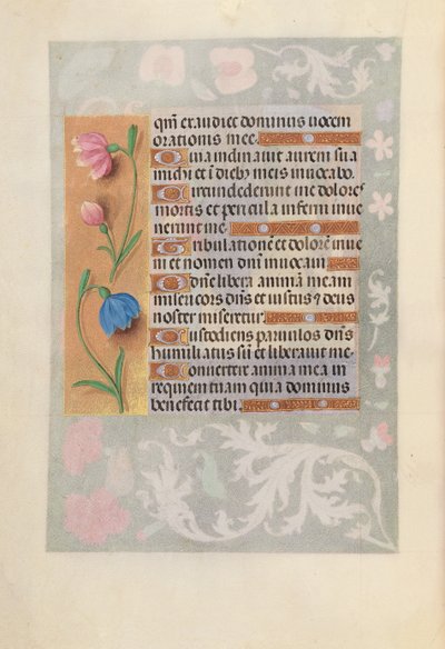 Kuningatar Isabella Katolisen, Espanjan kuningatar: Fol. 220v, c. 1500. tekijältä Master of the First Prayerbook of Maximillian