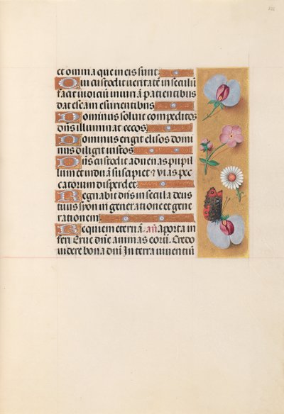 Kuningatar Isabella Katolisen, Espanjan kuningatar: Fol. 225r, c. 1500. tekijältä Master of the First Prayerbook of Maximillian