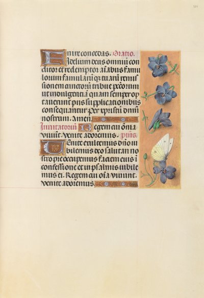 Kuningatar Isabella Katolisen, Espanjan kuningatar: Fol. 226r, c. 1500. tekijältä Master of the First Prayerbook of Maximillian