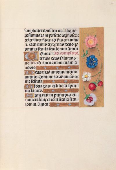 Kuningatar Isabella Katolisen, Espanjan kuningatar: Fol. 22r, c. 1500. tekijältä Master of the First Prayerbook of Maximillian