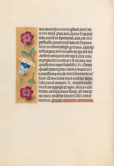 Kuningatar Isabella Katolisen, Espanjan kuningatar: Fol. 231v, c. 1500. tekijältä Master of the First Prayerbook of Maximillian