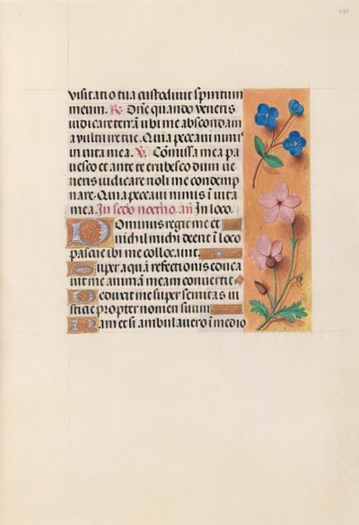Kuningatar Isabella Katolisen, Espanjan kuningatar: Fol. 233r, c. 1500. tekijältä Master of the First Prayerbook of Maximillian