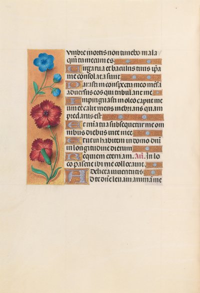 Kuningatar Isabella Katolisen, Espanjan kuningatar: Fol. 233v, c. 1500. tekijältä Master of the First Prayerbook of Maximillian