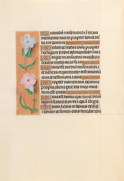 Kuningatar Isabella Katolisen, Espanjan kuningatar: Fol. 234v, c. 1500. tekijältä Master of the First Prayerbook of Maximillian