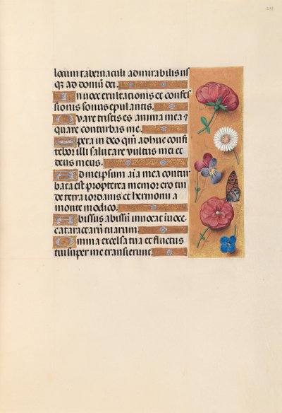 Kuningatar Isabella Katolisen, Espanjan kuningatar: Fol. 243r, c. 1500. tekijältä Master of the First Prayerbook of Maximillian