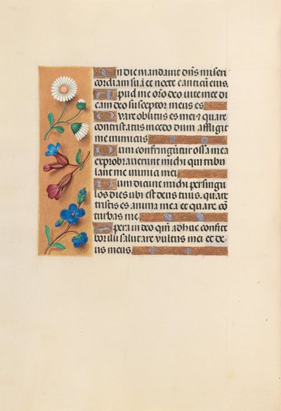 Kuningatar Isabella Katolisen, Espanjan kuningatar: Fol. 243v, c. 1500. tekijältä Master of the First Prayerbook of Maximillian