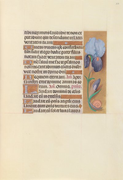 Kuningatar Isabella Katolisen, Espanjan kuningatar: Fol. 252r, c. 1500. tekijältä Master of the First Prayerbook of Maximillian