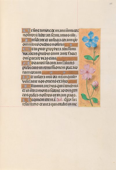 Kuningatar Isabella Katolisen, Espanjan kuningatar: Fol. 255r, c. 1500. tekijältä Master of the First Prayerbook of Maximillian