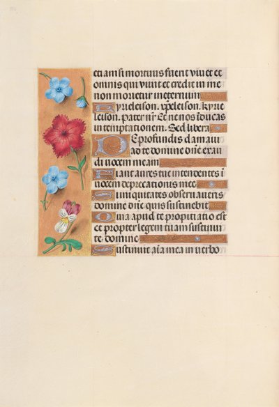 Kuningatar Isabella Katolisen, Espanjan kuningatar: Fol. 255v, c. 1500. tekijältä Master of the First Prayerbook of Maximillian