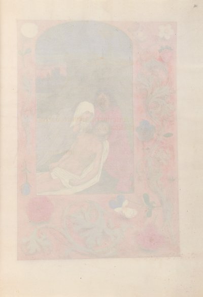 Kuningatar Isabella Katolisen, Espanjan kuningatar: Fol. 261r, c. 1500. tekijältä Master of the First Prayerbook of Maximillian