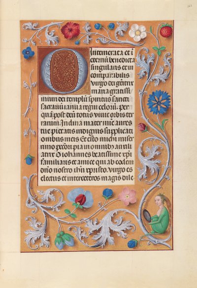 Kuningatar Isabella Katolisen, Espanjan kuningatar: Fol. 262r, c. 1500. tekijältä Master of the First Prayerbook of Maximillian