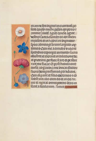 Kuningatar Isabella Katolisen, Espanjan kuningatar: Fol. 263v, St. Gregoryn messu, n. 1500. tekijältä Master of the First Prayerbook of Maximillian
