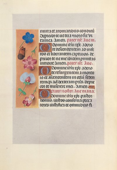 Kuningatar Isabella Katolisen, Espanjan kuningatar: Fol. 265v, c. 1500. tekijältä Master of the First Prayerbook of Maximillian