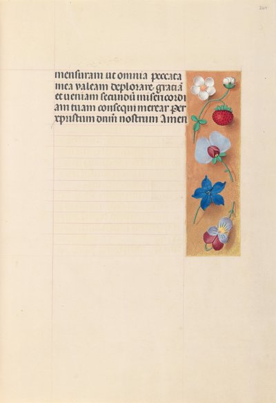 Kuningatar Isabella Katolisen, Espanjan kuningatar: Fol. 269r, c. 1500. tekijältä Master of the First Prayerbook of Maximillian