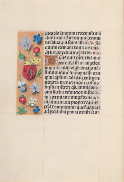 Kuningatar Isabella Katolisen, Espanjan kuningatar: Fol. 29v, c. 1500. tekijältä Master of the First Prayerbook of Maximillian