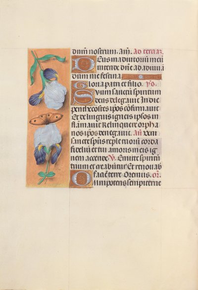 Kuningatar Isabella Katolisen, Espanjan kuningatar: Fol. 33v, c. 1500. tekijältä Master of the First Prayerbook of Maximillian