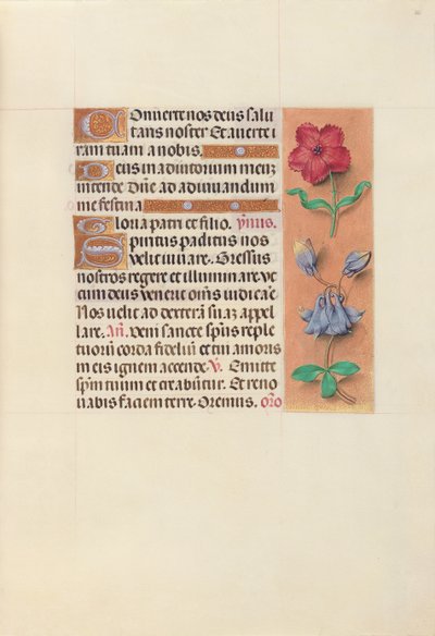 Kuningatar Isabella Katolisen, Espanjan kuningatar: Fol. 36r, c. 1500. tekijältä Master of the First Prayerbook of Maximillian