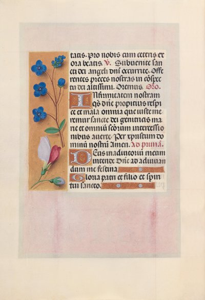 Kuningatar Isabella Katolisen, Espanjan kuningatar: Fol. 38v, c. 1500. tekijältä Master of the First Prayerbook of Maximillian