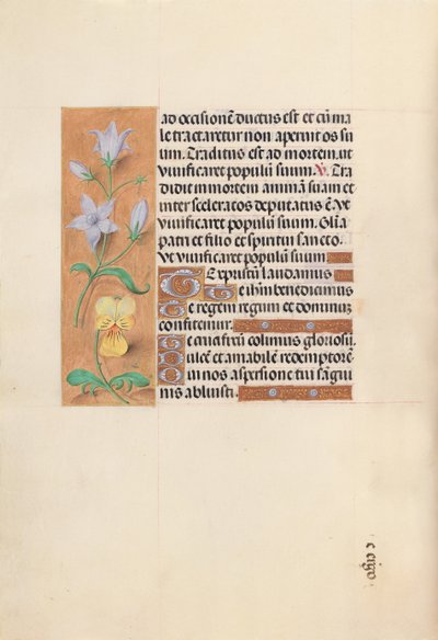 Kuningatar Isabella Katolisen, Espanjan kuningatar: Fol. 55v, c. 1500. tekijältä Master of the First Prayerbook of Maximillian