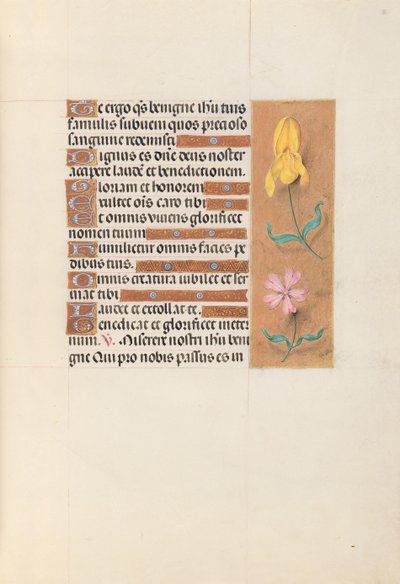 Kuningatar Isabella Katolisen, Espanjan kuningatar: Fol. 56r, c. 1500. tekijältä Master of the First Prayerbook of Maximillian