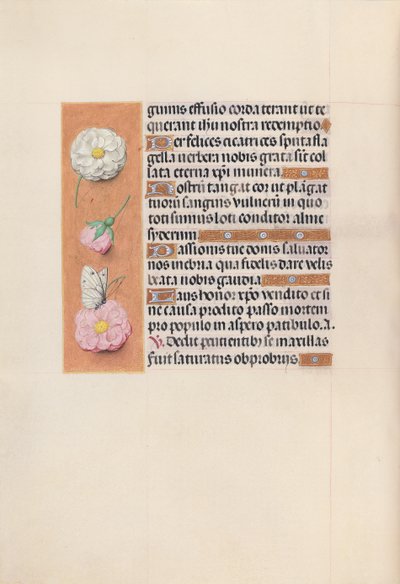 Kuningatar Isabella Katolisen, Espanjan kuningatar: Fol. 58v, c. 1500. tekijältä Master of the First Prayerbook of Maximillian
