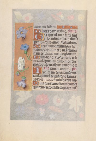 Kuningatar Isabella Katolisen, Espanjan kuningatar: Fol. 61v, c. 1500. tekijältä Master of the First Prayerbook of Maximillian
