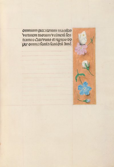 Kuningatar Isabella Katolisen, Espanjan kuningatar: Fol. 68r, c. 1500. tekijältä Master of the First Prayerbook of Maximillian