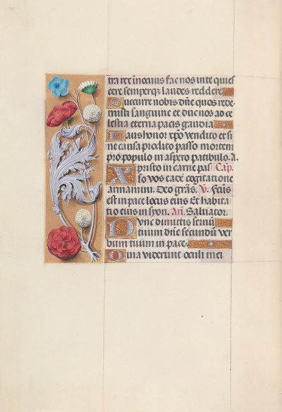 Kuningatar Isabella Katolisen, Espanjan kuningatar: Fol. 78v, c. 1500. tekijältä Master of the First Prayerbook of Maximillian