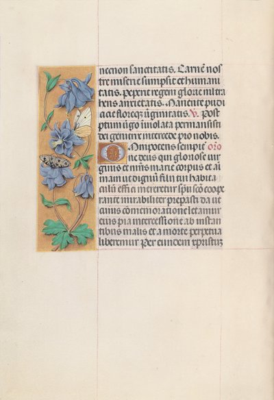 Kuningatar Isabella Katolisen, Espanjan kuningatar: Fol. 83v, c. 1500. tekijältä Master of the First Prayerbook of Maximillian