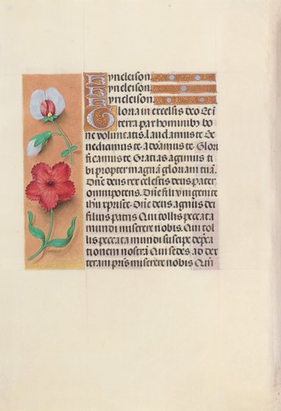 Kuningatar Isabella Katolisen, Espanjan kuningatar: Fol. 89v, c. 1500. tekijältä Master of the First Prayerbook of Maximillian