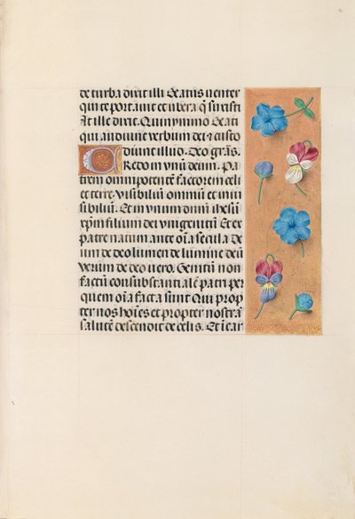 Kuningatar Isabella Katolisen, Espanjan kuningatar: Fol. 91r, c. 1500. tekijältä Master of the First Prayerbook of Maximillian