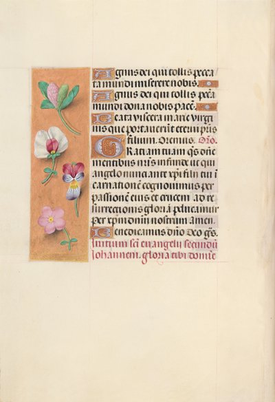 Kuningatar Isabella Katolisen, Espanjan kuningatar: Fol. 92v, c. 1500. tekijältä Master of the First Prayerbook of Maximillian