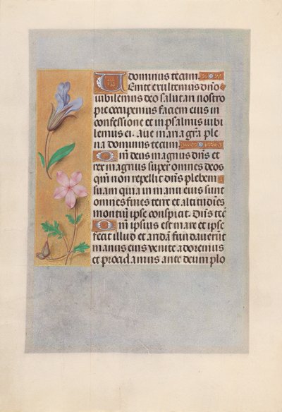 Kuningatar Isabella Katolisen, Espanjan kuningatar: Fol. 98v, c. 1500. tekijältä Master of the First Prayerbook of Maximillian