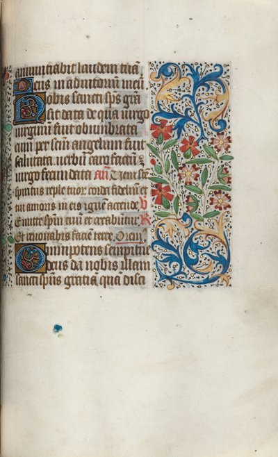 Tuntikirja Rouenin käyttö: fol. 100r, c. 1470. tekijältä Master of the Geneva Latini