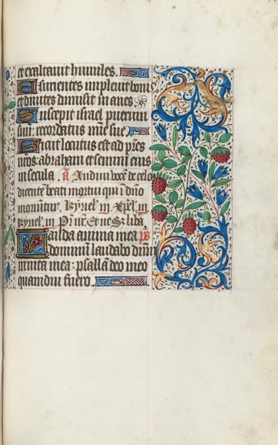 Tuntikirja Rouenin käyttö: fol. 108r, c. 1470. tekijältä Master of the Geneva Latini