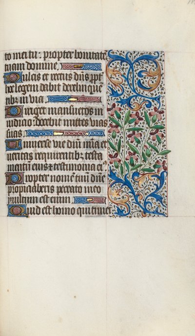Tuntikirja Rouenin käyttö: fol. 119r, c. 1470. tekijältä Master of the Geneva Latini