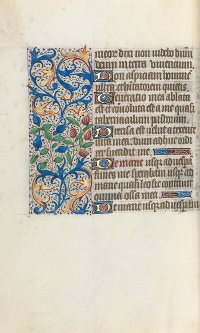 Tuntikirja Rouenin käyttö: fol. 139v, c. 1470. tekijältä Master of the Geneva Latini