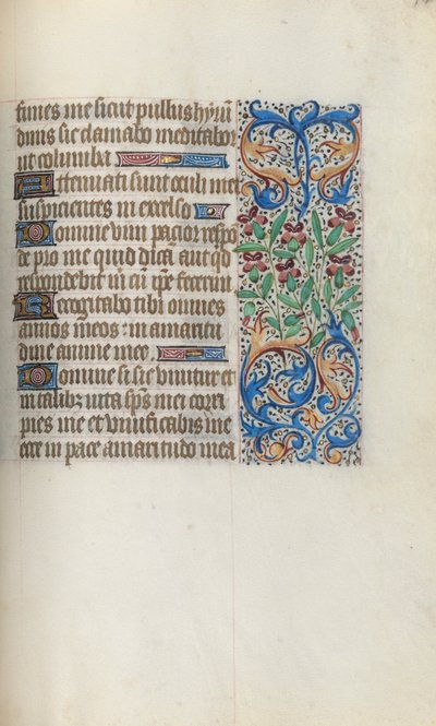 Tuntikirja Rouenin käyttö: fol. 140r, c. 1470. tekijältä Master of the Geneva Latini