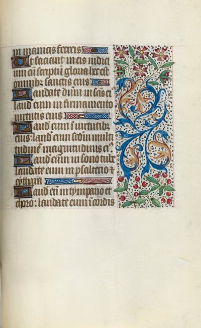Tuntikirja Rouenin käyttö: fol. 143r, c. 1470. tekijältä Master of the Geneva Latini