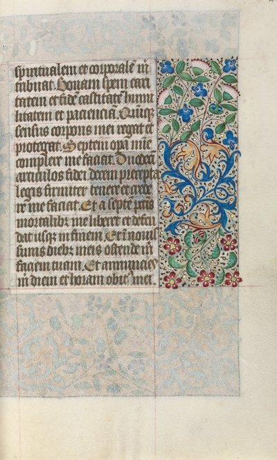 Tuntikirja Rouenin käyttö: fol. 22r, c. 1470. tekijältä Master of the Geneva Latini