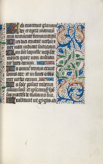 Tuntikirja Rouenin käyttö: fol. 32r, c. 1470. tekijältä Master of the Geneva Latini