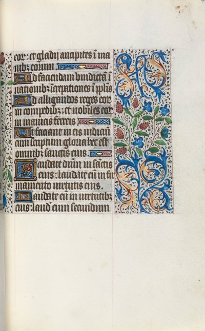 Tuntikirja Rouenin käyttö: fol. 46r, c. 1470. tekijältä Master of the Geneva Latini