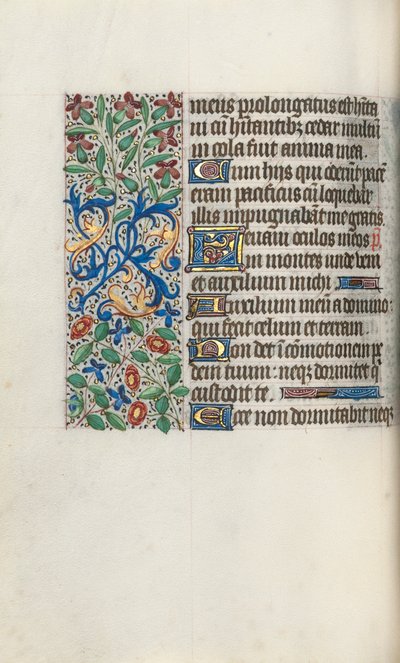 Tuntikirja Rouenin käyttö: fol. 61v, c. 1470. tekijältä Master of the Geneva Latini
