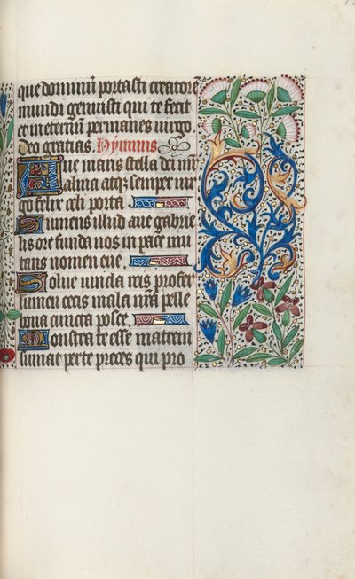 Tuntikirja Rouenin käyttö: fol. 73r, c. 1470. tekijältä Master of the Geneva Latini
